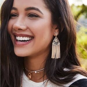 Kendra Scott Ana Gold Filigree Tassel Earrings
